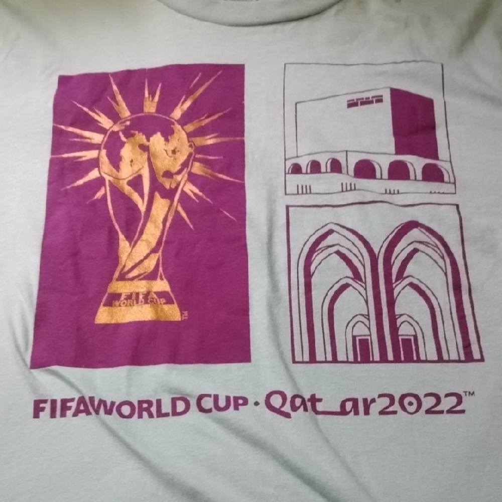 Men's FIFA World Cup Qatar 2022 White Soccer Football Sports Shirt Corrupt